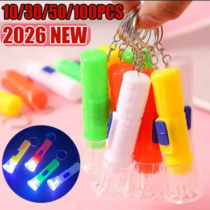 Party Games Kids - 10/30/50/100PCS 어린이를위한 미니 어린이 LED 손전등