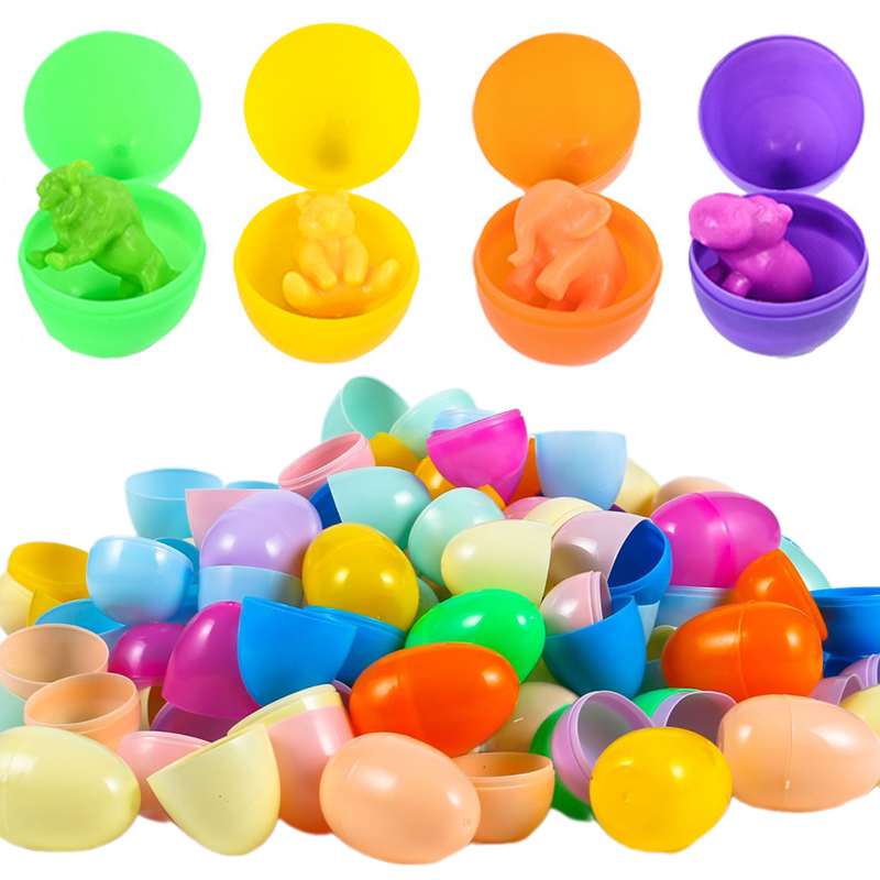 Party Games Egg - 12/24Pcs 빈 부활절 달걀 플라스틱 채울