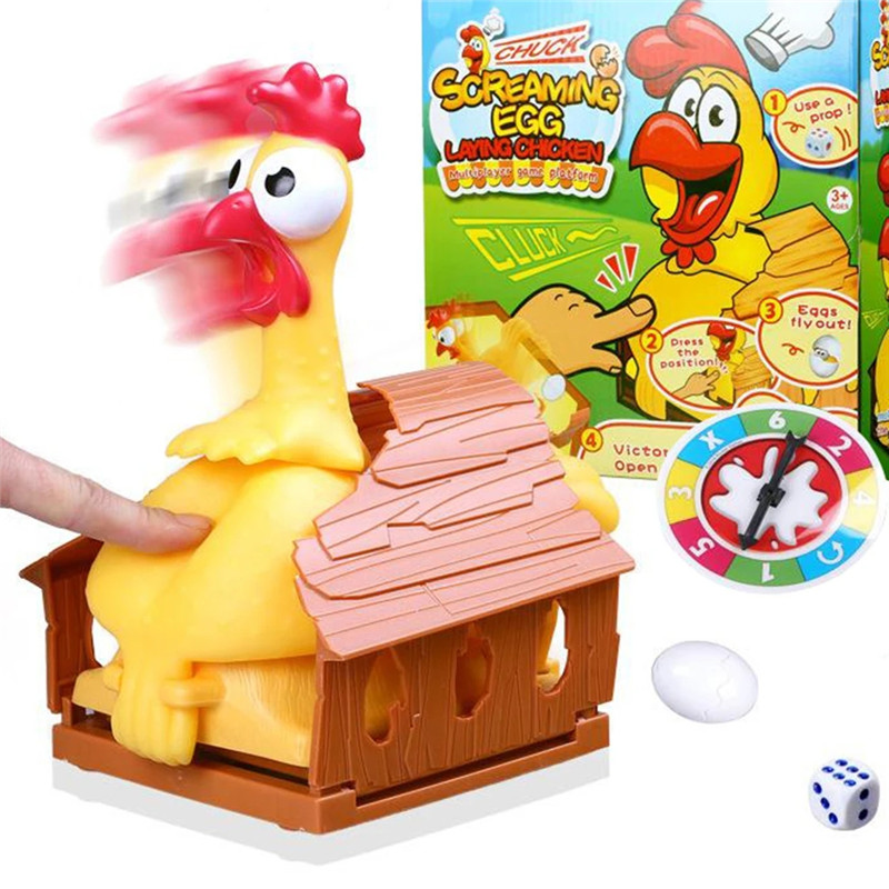 Party Games Egg - 재미있는 행운의 닭 계란 놓는 장난감,