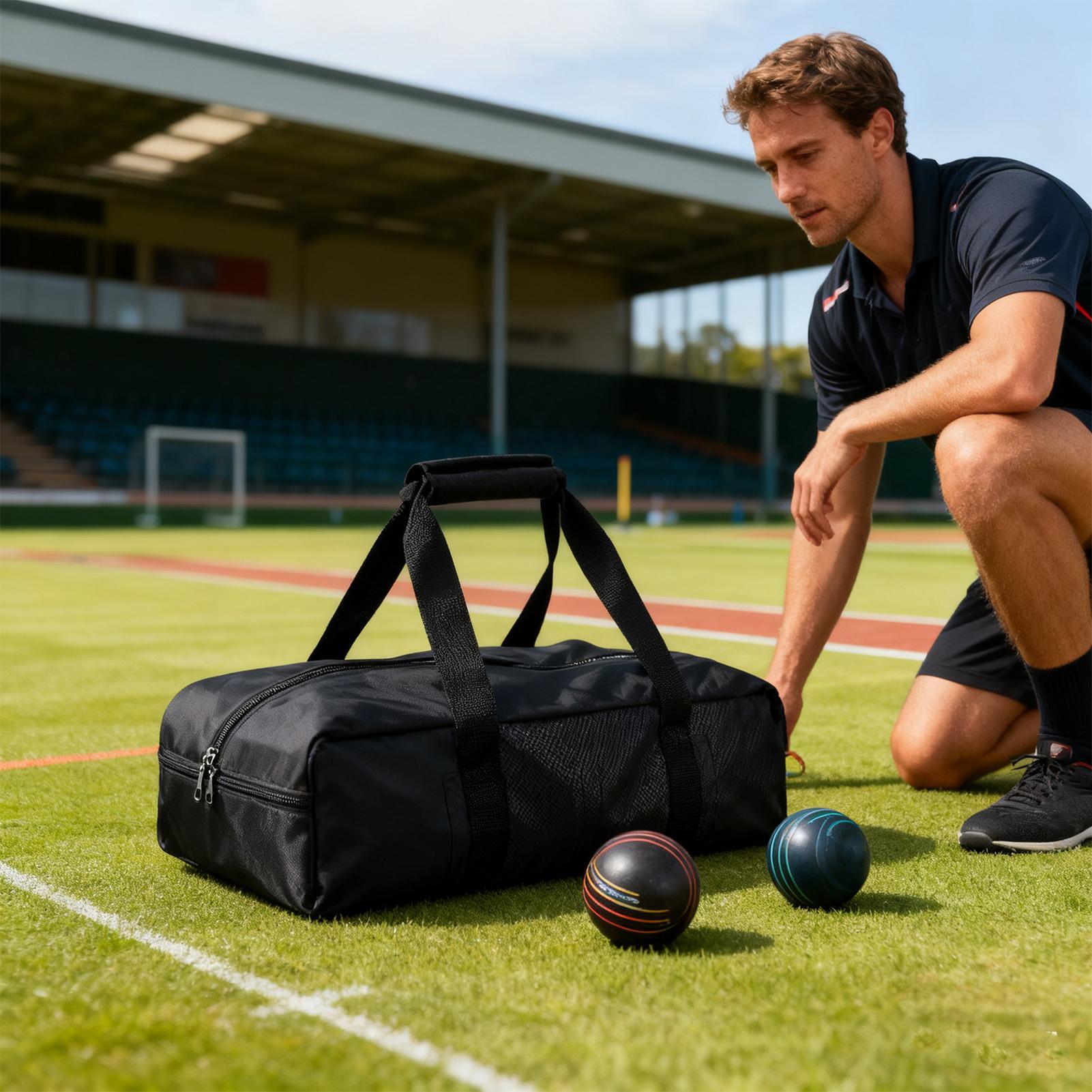 Bocce Ball Lawn - 스포츠 공 가방 방수 토트 더블