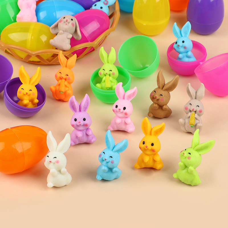 24개의 토끼 모양 부활절 달걀, 어린이 부활절 파티  - Party Games Egg 리뷰 및 가격