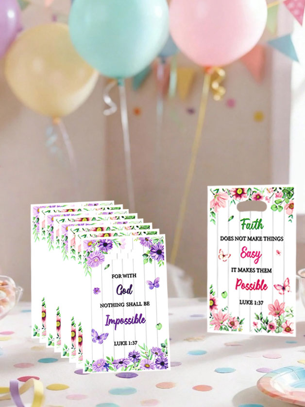 20개/40개 파티 선물 가방, 꽃, 나비, 문구가 인 - Party Games At Wedding 리뷰 및 가격