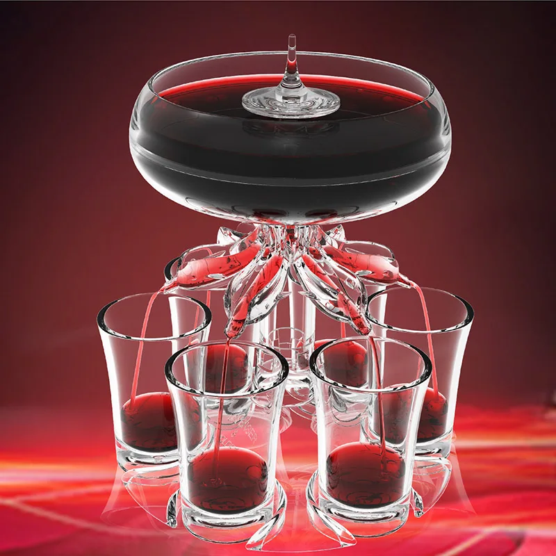 샷잔 홀더 6컵 아크릴 주류 칵테일 디스펜서 조절 가능 - Party Games Using Cups 리뷰 및 가격