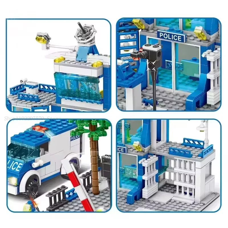새로운 760PCS 빌딩 블록 도시 경찰서 그룹 소년  - Party Games You Can Play 리뷰 및 가격
