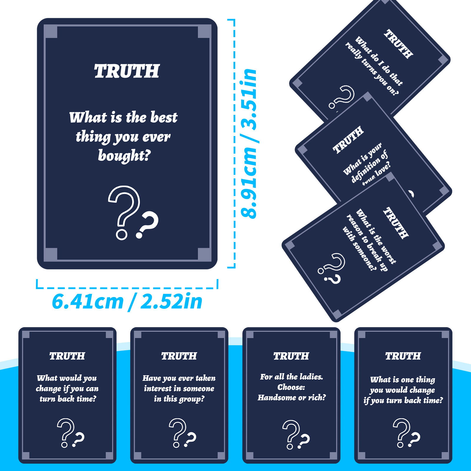 성인을 위한 50Pcs 파티 게임 카드 그룹 아이스브레 - Party Games Group For Adults 리뷰 및 가격