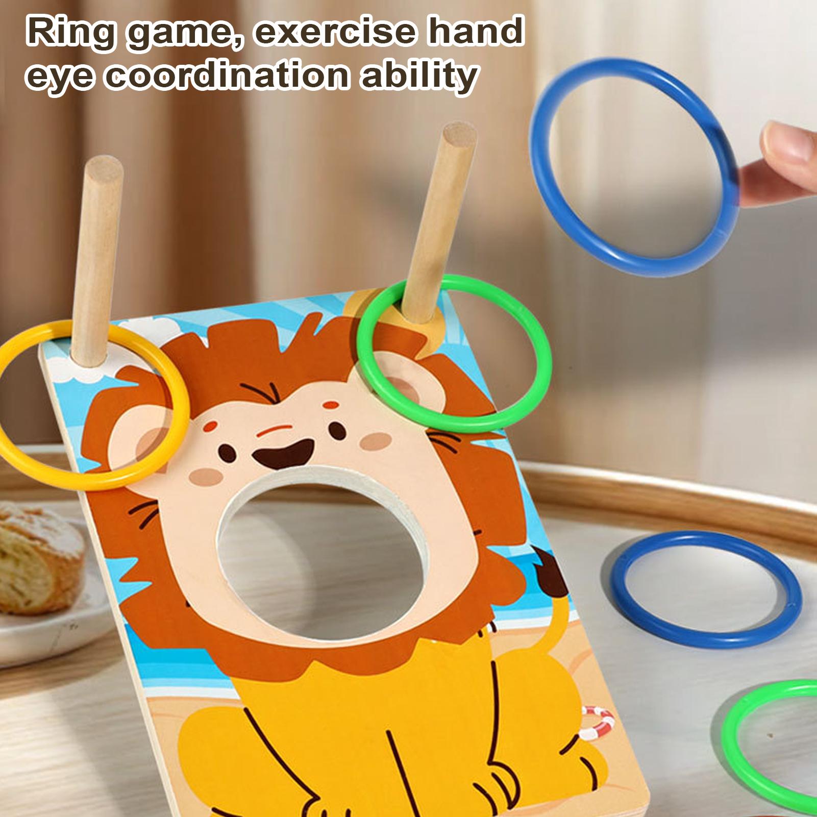 나무 콩주머니 던지기 게임 링 & 가방 던지기 장난감, - Party Games Group For Adults 리뷰 및 가격