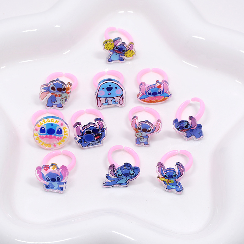 스티치 아크릴 반지 10/20pcs 카와이 리로 스티치 - Party Games Kids 리뷰 및 가격