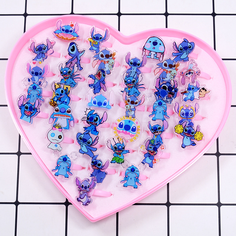 스티치 아크릴 반지 10/20pcs 카와이 리로 스티치 - Party Games Kids 리뷰 및 가격