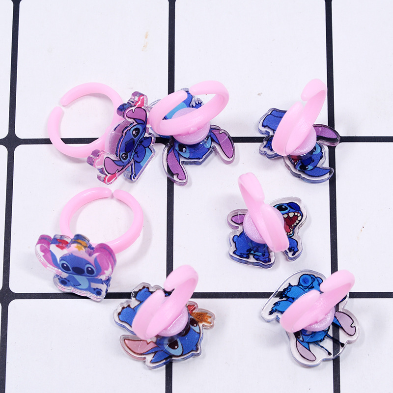 스티치 아크릴 반지 10/20pcs 카와이 리로 스티치 - Party Games Kids 리뷰 및 가격