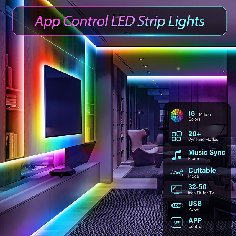USB RGB LED 스트립 SMD3535 앱 및 리모 - Party Games App 리뷰 및 가격