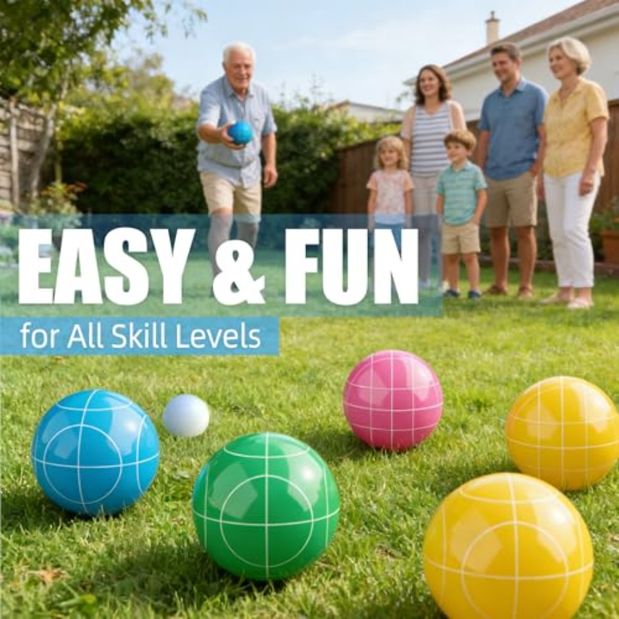 뒷마당 잔디밭 및 해변용 보체 볼 세트: 견고한 레진  - Bocce Ball Lawn 리뷰 및 가격