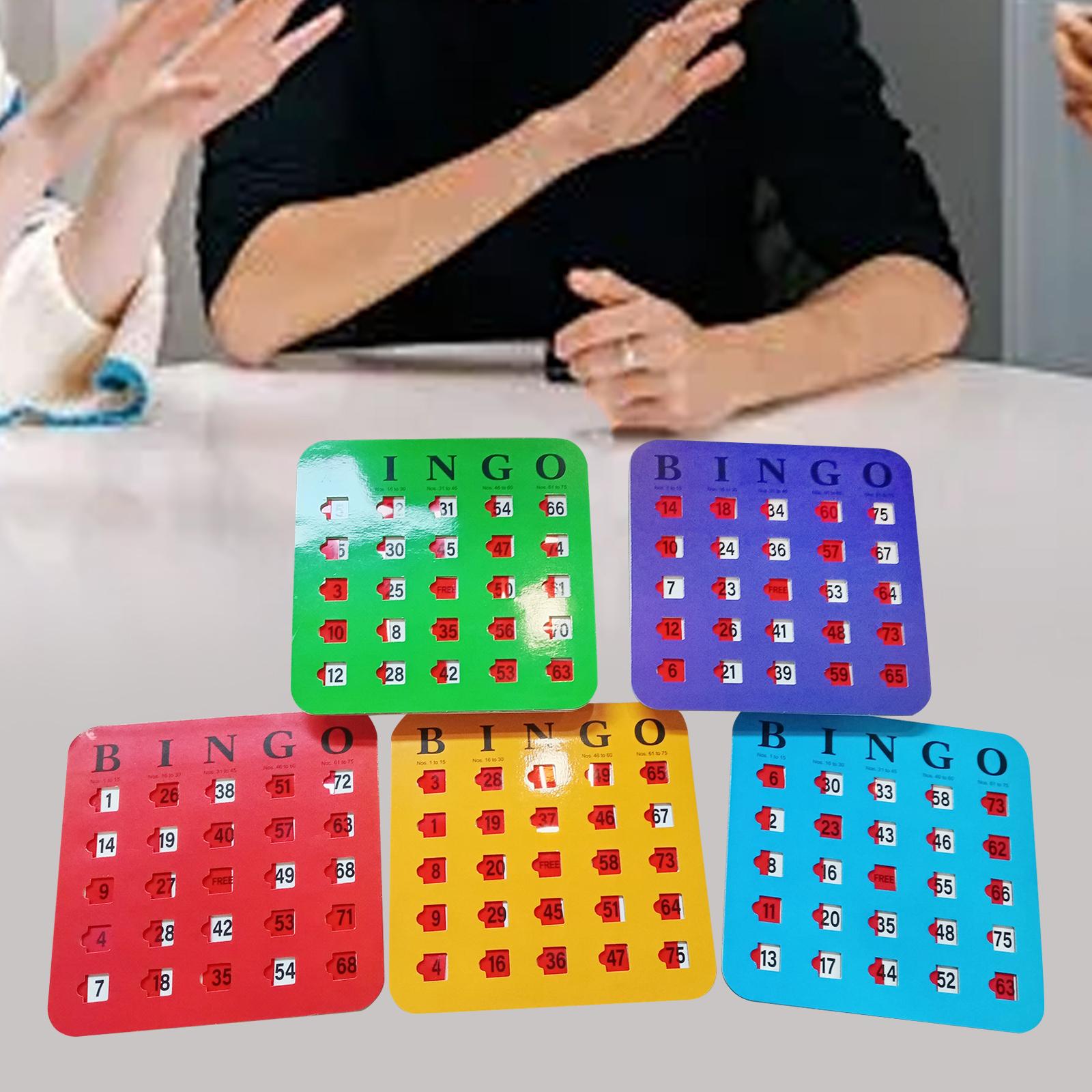 5개 대형 인쇄 빙고 카드보드 읽기 쉬운 파티 게임 재 - Party Games Group For Adults 리뷰 및 가격