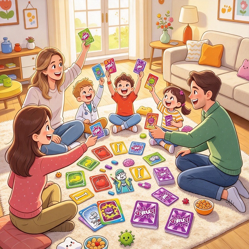 2026 가족 전략 카드 게임 세트 바이러스 시리즈 1 - Party Games Group For Adults 리뷰 및 가격