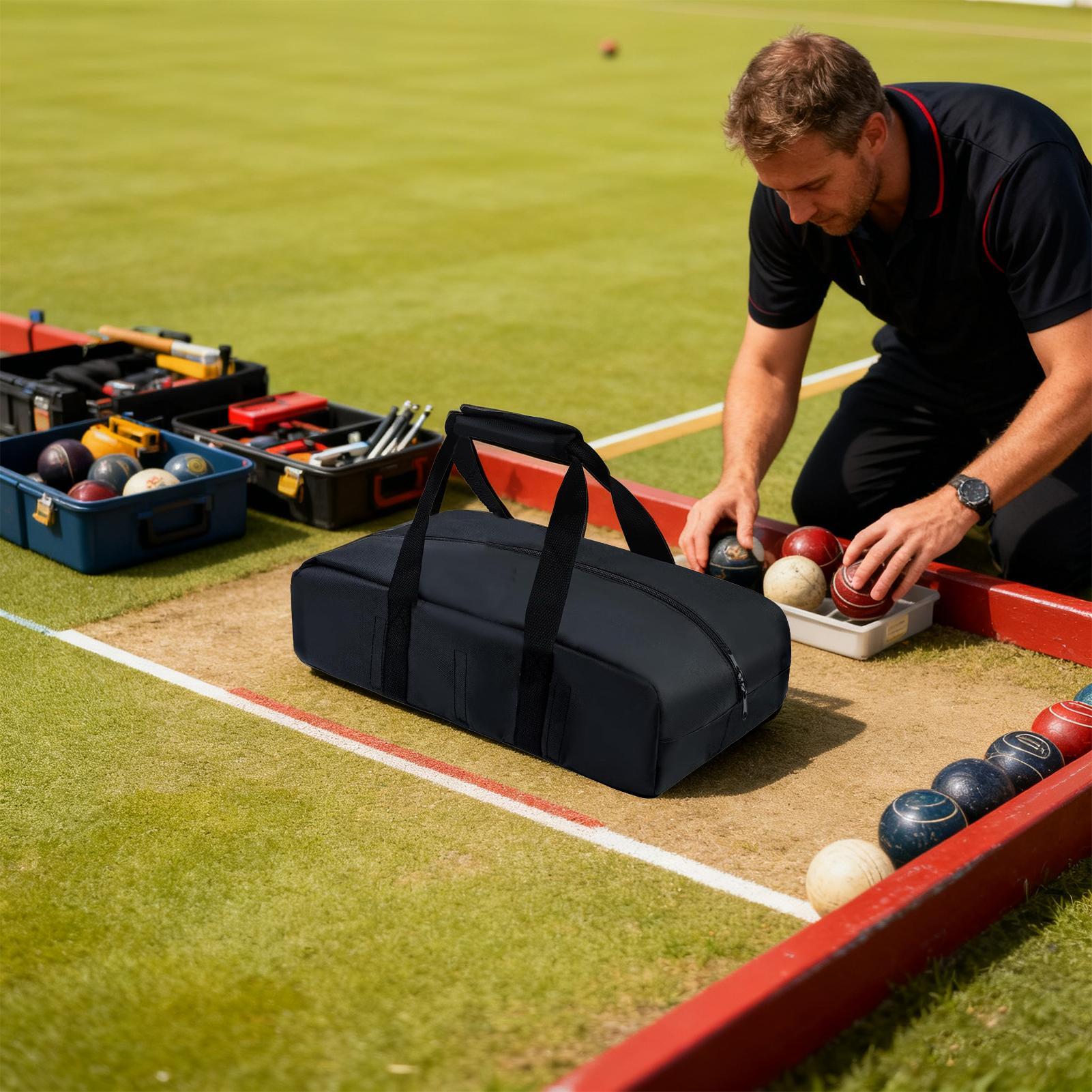 스포츠 공 가방 방수 토트 더블 지퍼 헤비 듀티 보체  - Bocce Ball Lawn 리뷰 및 가격