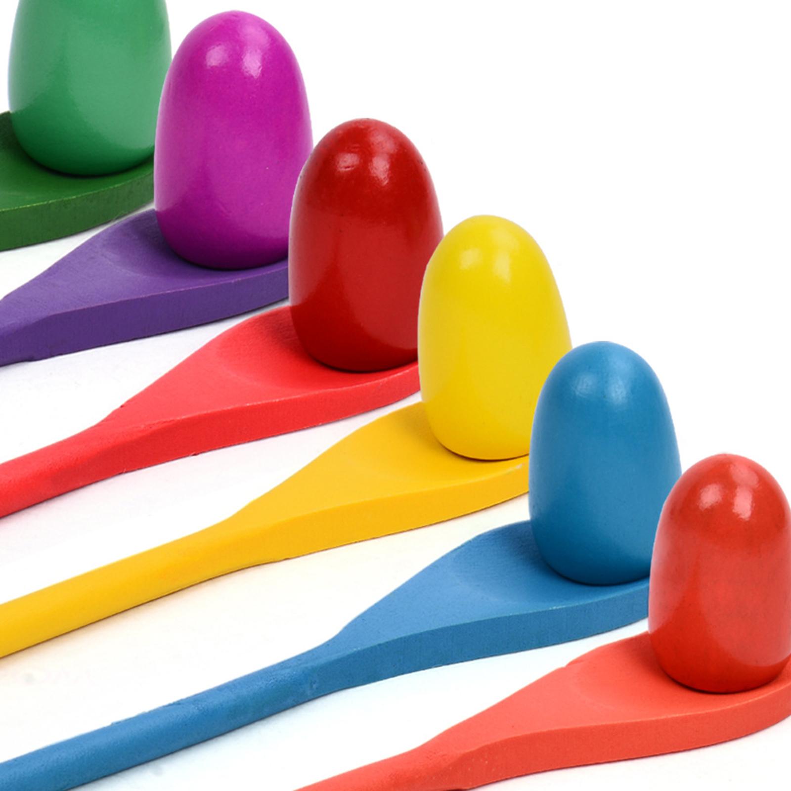 6 조각 계란 숟가락 경주 게임 손과 눈의 협응력 유치 - Party Games Egg 리뷰 및 가격